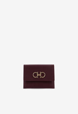 Ferragamo Gancini Leather Wallet Plum 2208610789868001_Black_49746803