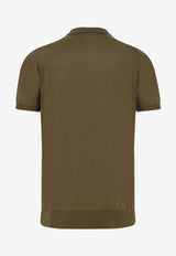 Kiton Ciro Paone Half-Zip Polo T-shirt Green UMKX33ZK319MILITARY GREEN_Green_42176794