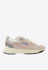 Autry Hyperway Suede and Mesh Low-Top Sneakers Pink HYLWUM17_f5d65ded-886c-49db-ae37-d16f253d33dd