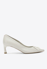 45 Pleated Leather Pumps