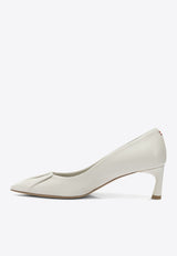 45 Pleated Leather Pumps