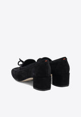 45 Lace-Up Suede Loafers