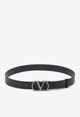Logo-Labeled Leather Belt