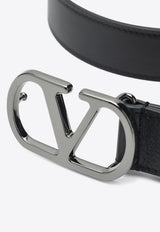 Logo-Labeled Leather Belt