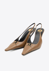 Babylone Breteuil 75 Leather Pumps