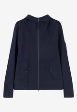 Stone Island Compass Patch Zip-Up Jacket Blue L1S154100037S0F01V0020_Blue_48900796