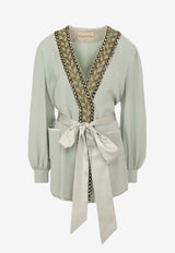 Embroidered Silk Jacket