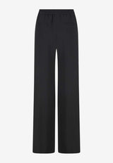 Straight-Leg Silk Pants