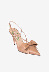 85 Bow-Embellished Pumps