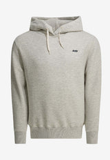 Autry Logo Embroidered Hooded Sweatshirt Gray HOPM002M_4142fbb9-05ad-42e8-ba7a-2f2310aca8cd