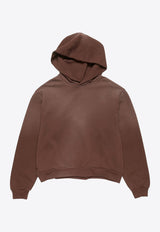 Fleece Logo Faded Hooded Sweatshirt