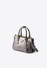 Prada Mini Galleria Top Handle Bag Gray 1BA916EOO2AO6/S_PRADA-F0135