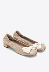 Prada Maxi Bow Ballet Flats Sand 1I326O025ZJB/S_PRADA-F0036
