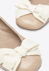 Prada Maxi Bow Ballet Flats Sand 1I326O025ZJB/S_PRADA-F0036