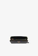 Prada Large Saffiano Leather Wallet Black 1ML506QWA/S_PRADA-F0002