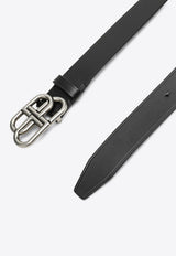 Large BB Logo Leather Belt