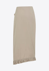 Sina Ruffled Midi Skirt