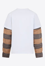 Heedar Layered-Sleeve Crewneck T-shirt