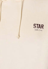 Golden Goose DB Printed Star Logo Hooded Sweatshirt Cream GUP02712P00241511616_ARTIC WOLF_41114603