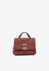 Zanellato Baby Postina Woven Leather Top Handle Bag Red POSTINA CASA VENISSA BABY0680102190000Z0994_70983422-b726-4e5b-83e0-2fc0ed09eec9