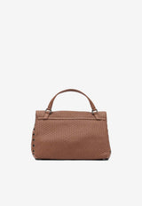 Zanellato Medium Postina Woven Leather Top Handle Bag Brown POSTINA CASA VENISSA S0680102190000Z0203_ab641c0c-9933-4b0a-ab4d-4683b3b23fe0