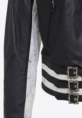 Zip-Up Leather Jacket