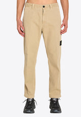 Logo-Patched Straight-Leg Pants