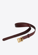 DG-Buckle Leather Belt