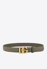 DG-Buckle Leather Belt