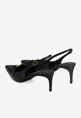 75 DG Leather Heeled Pumps