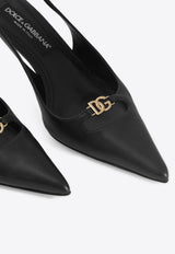 75 DG Leather Heeled Pumps