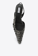 Python-Effect Ballet Flats