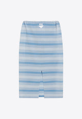 Striped Midi Skirt