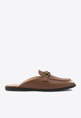 Logo-Plaque Leather Loafers