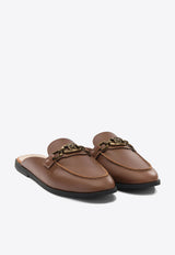 Logo-Plaque Leather Loafers
