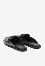 Logo-Plaque Leather Loafers