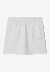 Girls Rhinestone-Embellished Mini Skirt