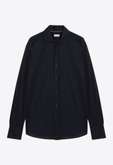Buttoned Silk-Blend Shirt