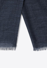 Cashmere-Blend Fringed Scarf