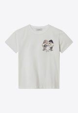 Golden Goose DB Kids Boys Graphic Print T-shirt White GKP02441P002432/S_GOLDE-11560