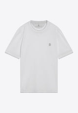 Brunello Cucinelli Layered Logo T-shirt White M0B137451GCO/S_CUCIN-CW787