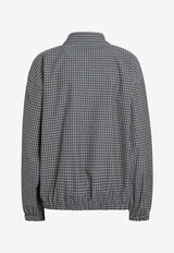 Prada Reversible Checked Zip-Up Jacket Gray P8040ROOO188M/S_PRADA-F0D65