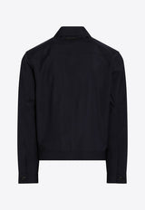 Prada Shirt-Style Collar Buttoned Jacket Blue SGD124OOO17LK/S_PRADA-F0008