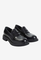 Enki Leather GG-Motif Loafers