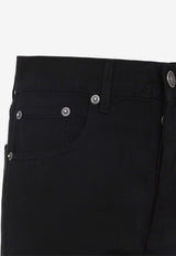 Tapered-Leg High-Rise Jeans