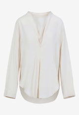 Pampa Draped V-Neck Blouse