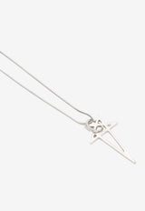 Pentagram-Charm Brass Necklace