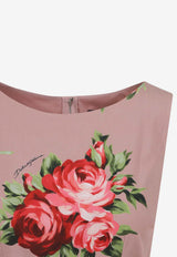 Floral-Print Flared Midi Dress