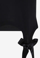 Crewneck T-shirt with Bow-Tails
