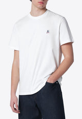 Parajumpers Logo Patch Crewneck T-shirt White 26SMPMTSER01CO/S_PARA-0501